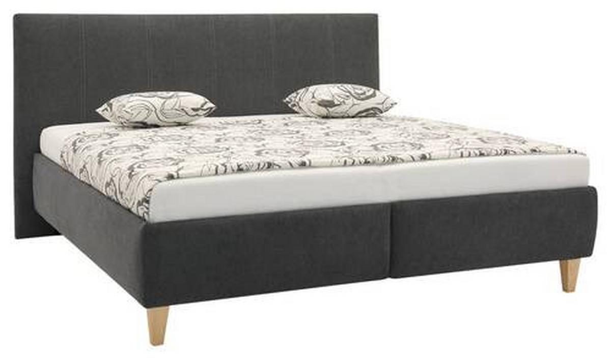 Čalouněná postel LANETA - barvy buku, Moderní, textil (180/200cm)