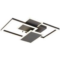 Led-deckenleuchte, 4000k Will - Schwarz, MODERN, Kunststoff/Metall (40/31/7cm)