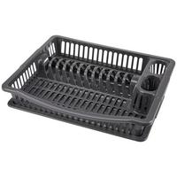 Edényszárító Állvány Jessy - sötétszürke, Konventionell, műanyag (36/45,5/8cm) - Ondega