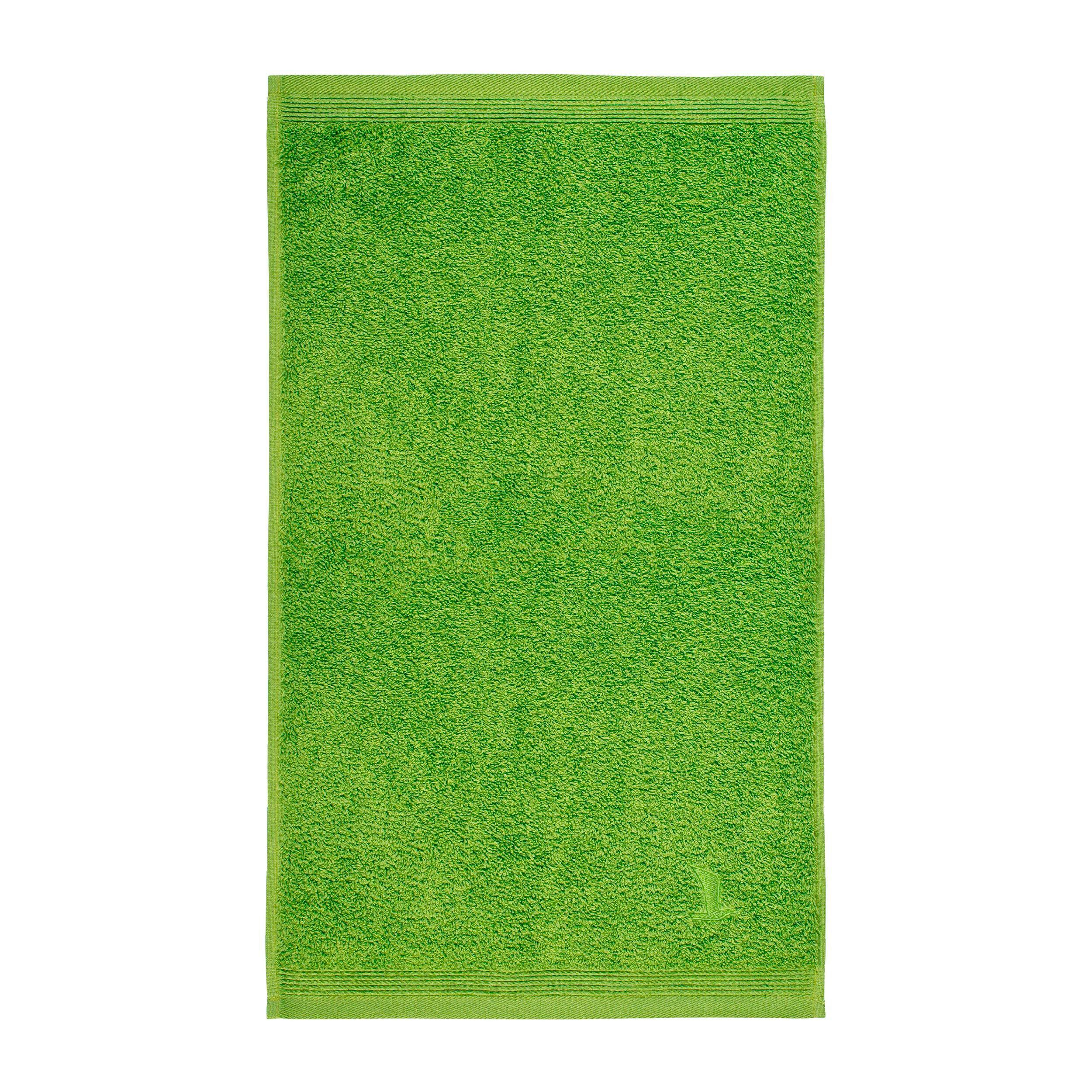 Gästehandtuch Superwuschel Baumwolle 550g/M Peridot 30x50 - Grün, Basics, Textil (30/50cm) - Moeve