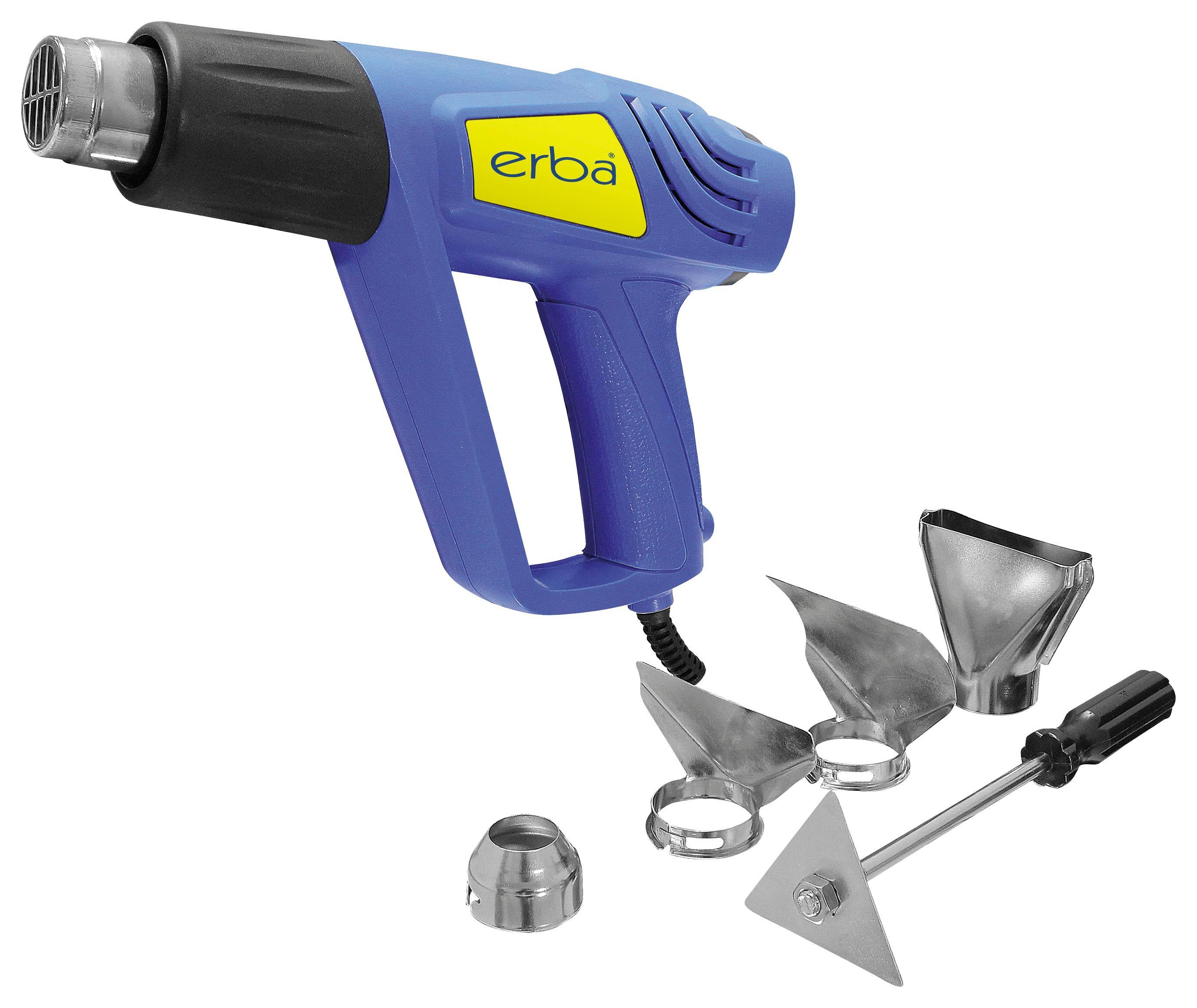 Heißluftpistole 33625 - Blau/Schwarz, MODERN, Kunststoff (29,5/28/9cm) - Erba