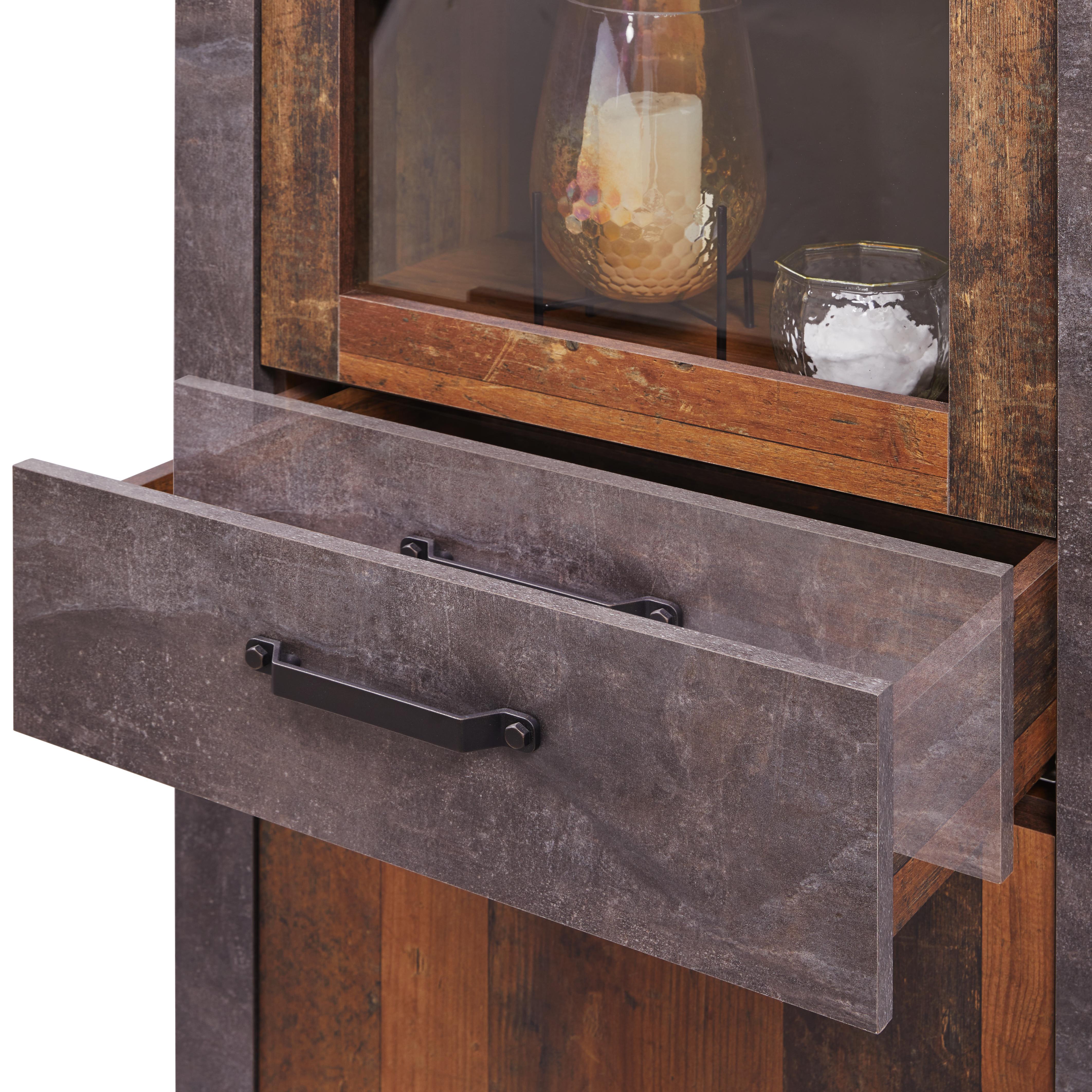 Schrank in Eiche mit Betonoptik kaufen