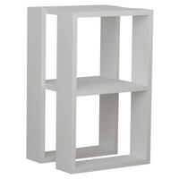 Nachttisch Lonie - Weiß, Design, Holzwerkstoff (34/55/30cm) - Livetastic