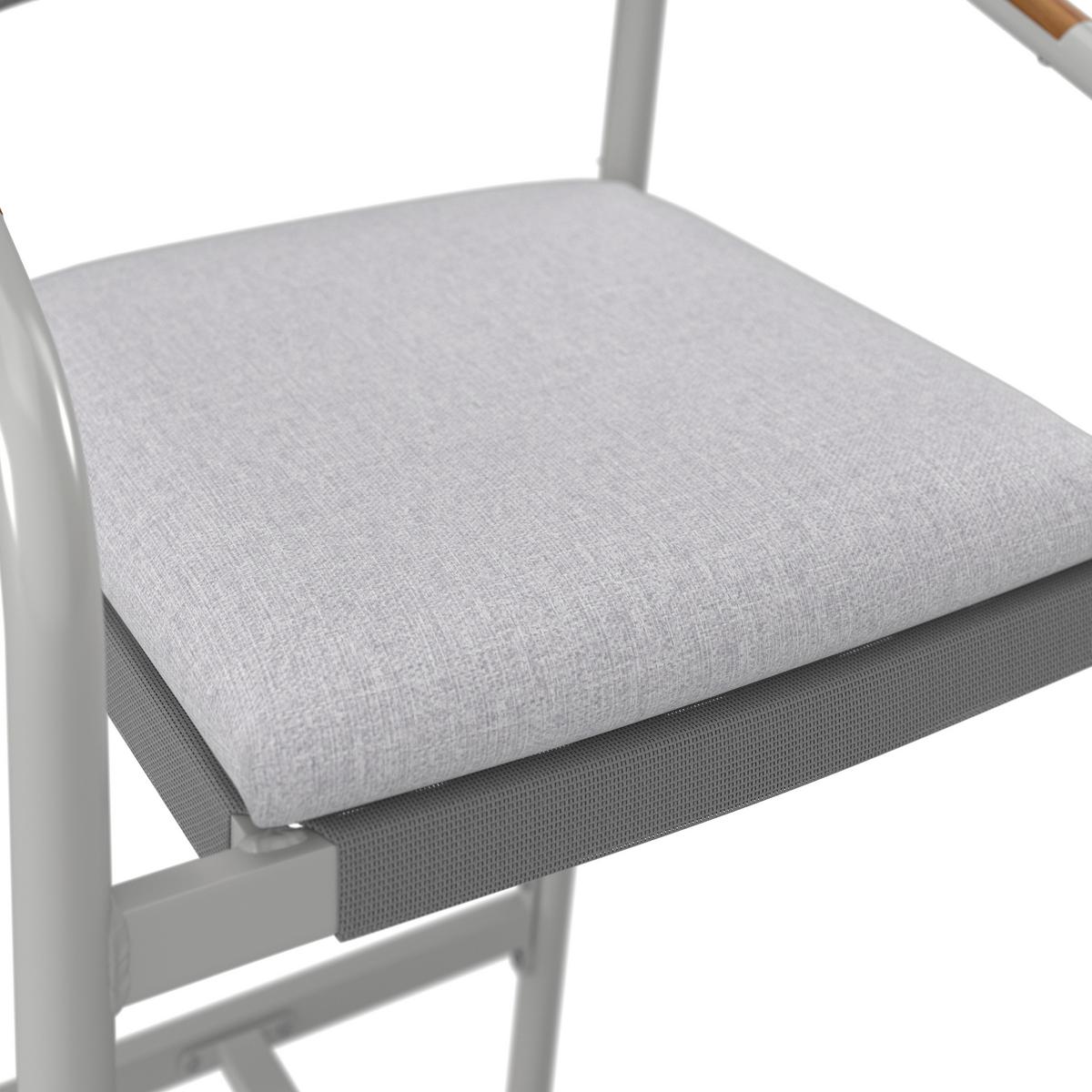 ZAHRADNÍ BAROVÁ SADA ALLONSO - světle šedá/přírodní barvy, Moderní, kov/textil - Bessagi Garden