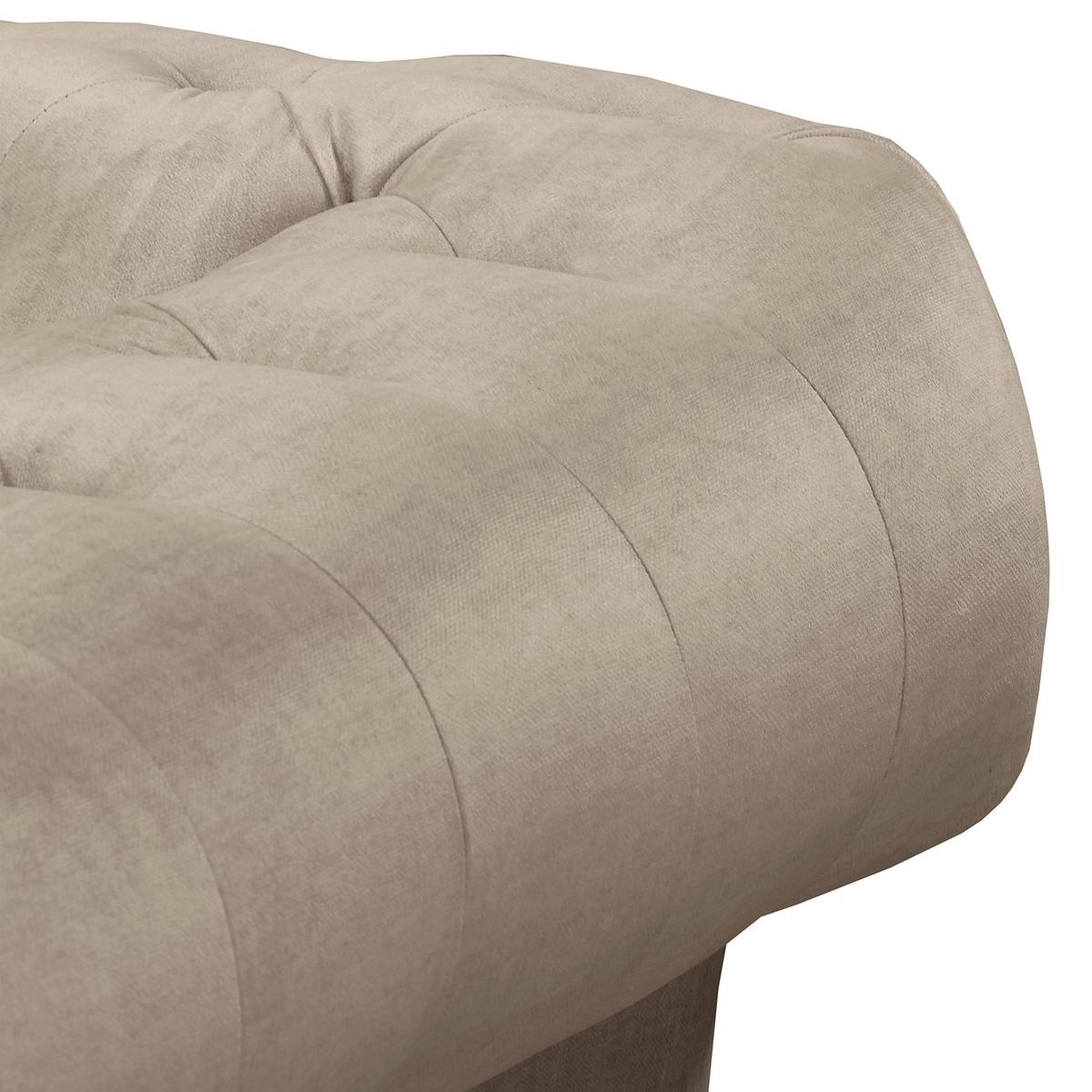 Schlafsofa Laura Taupe, B: 218cm - Taupe/Braun, Design, Textil (218/74/91cm) - P & B