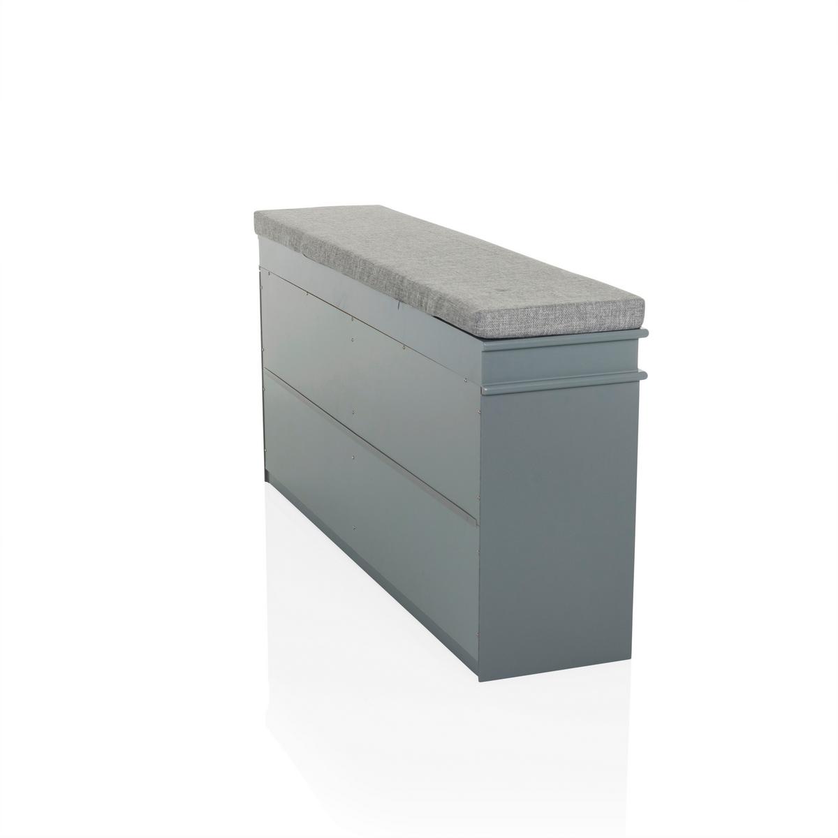 Schuhschrank Estha Grau B: 104cm - Grau, MODERN, Holzwerkstoff (104/52/24cm) - MID.YOU