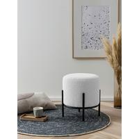 Hocker Schwarz, Weiß B: 35 Cm - Schwarz/Weiß, MODERN, Textil (35/38/35cm) - Livetastic