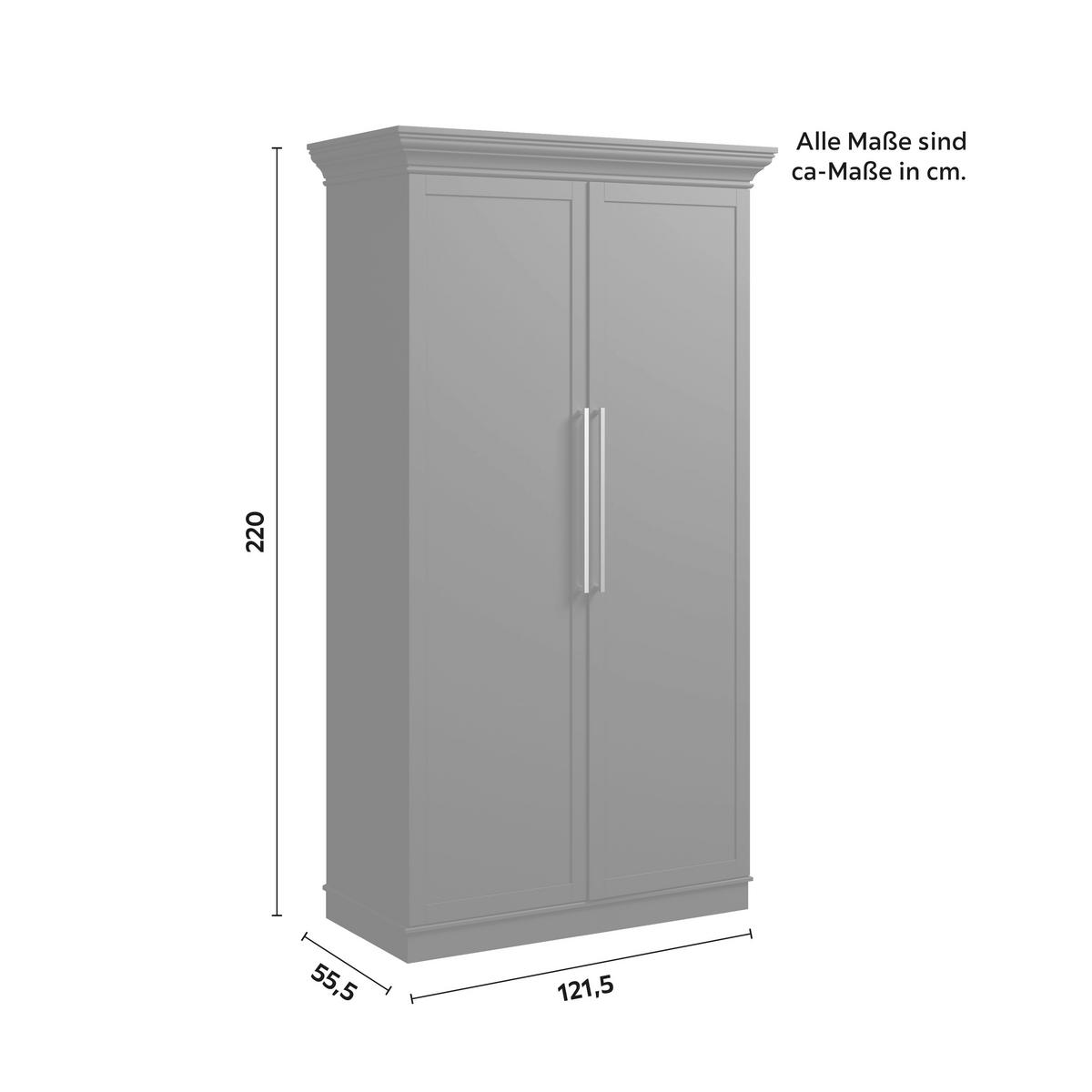 Príborník s vitrínou Alvaro, š: 122 cm - čierna, Modern, kov/kompozitné drevo (121,5/220/55,5cm) - Bessagi Home
