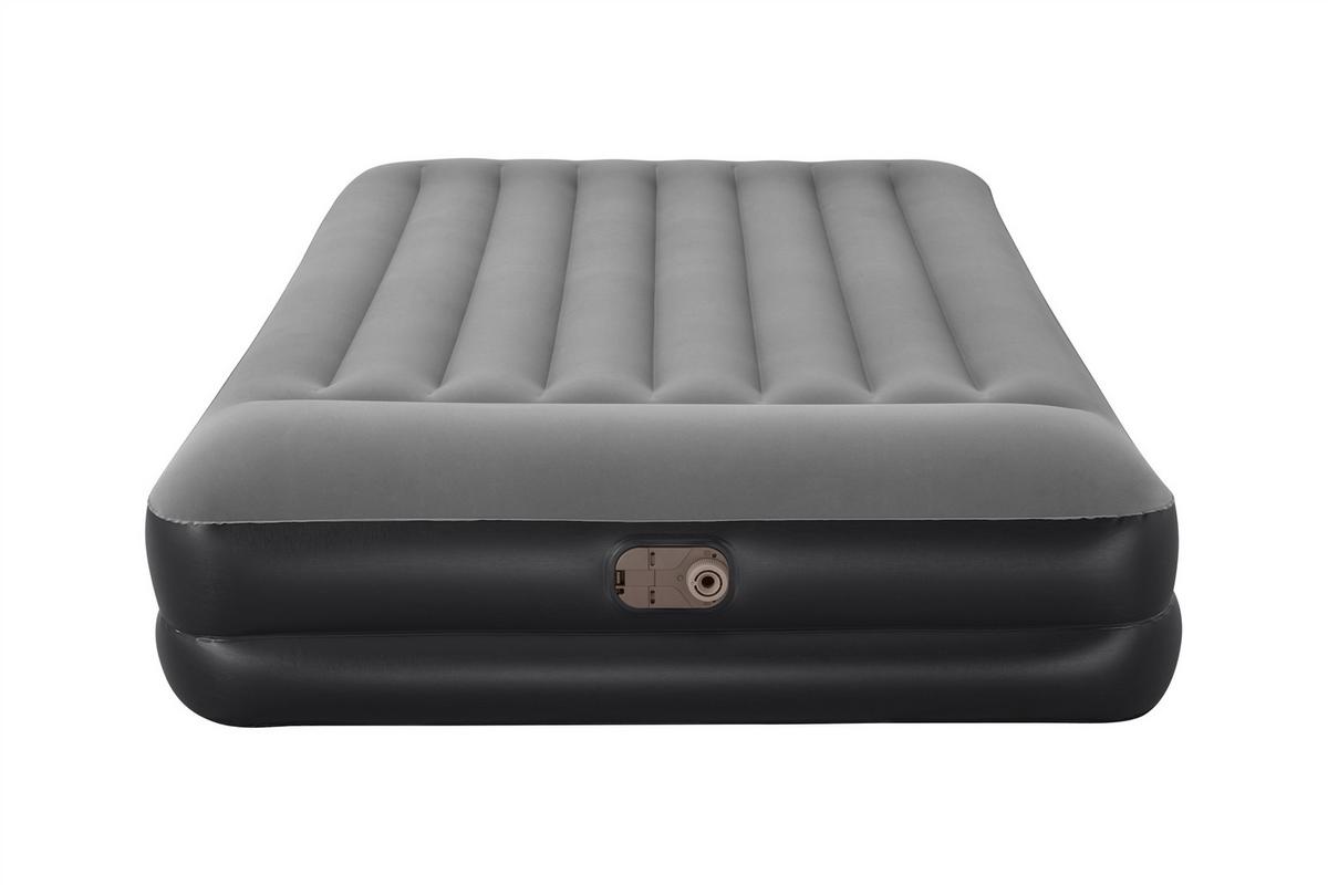 Luftbett Kimi Lbh: 203x152x46 Cm Mit Pumpe, Max. 300 Kg - Schwarz/Grau, Kunststoff (203/152/46cm) - Bestway