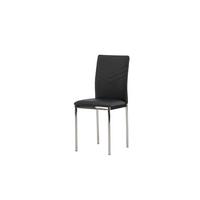 Stuhl Lily Schwarz/Chromfarben B: 40 cm - Chromfarben/Schwarz, MODERN, Textil/Metall (40/89/43cm) - Livetastic