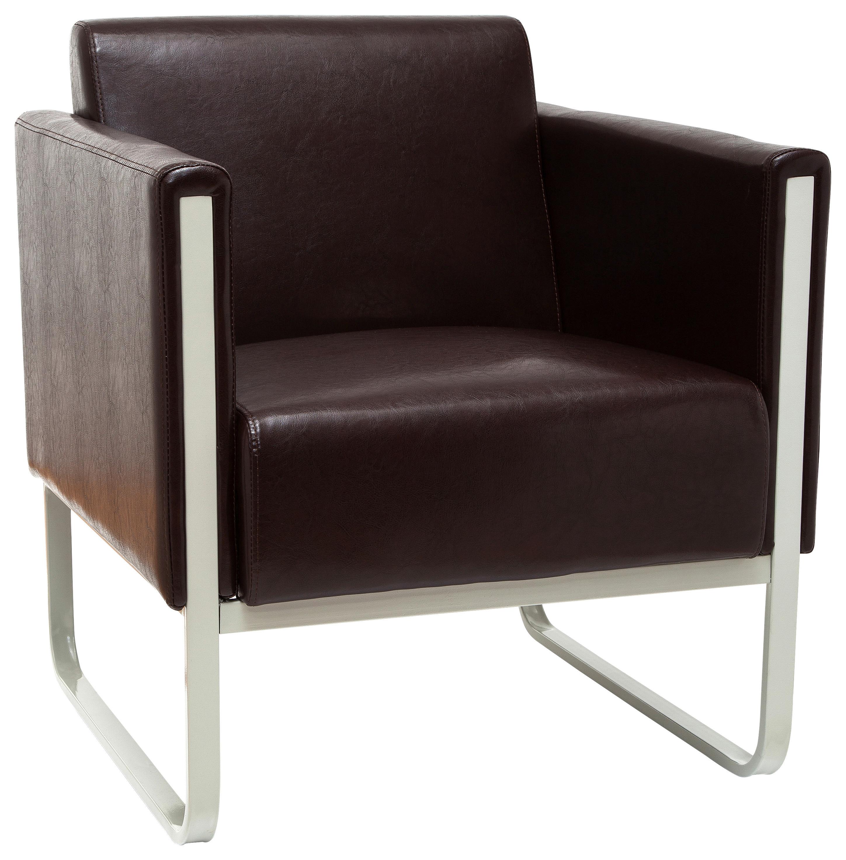 Sessel Aruba Dunkelbraun - Dunkelbraun/Hellgrau, MODERN, Textil (67/78/71cm) - MID.YOU