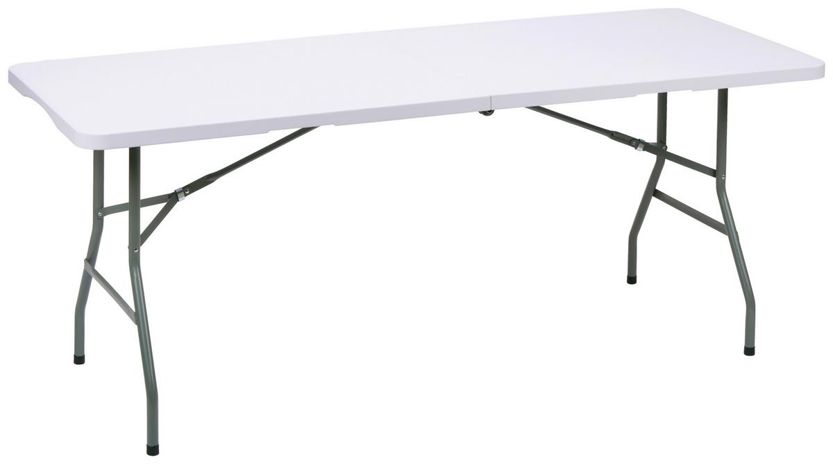 Klapptisch Table Foldable - Weiß, Basics, Kunststoff (180/70/74cm)