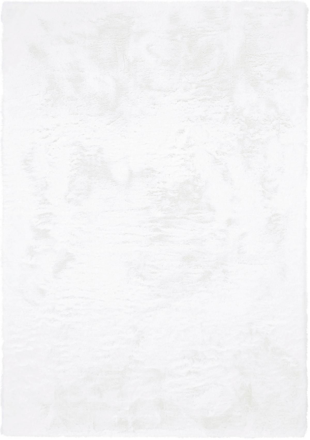 Hochflorteppich Silky Haven - Creme/Weiß, Basics, Textil (80/150cm)