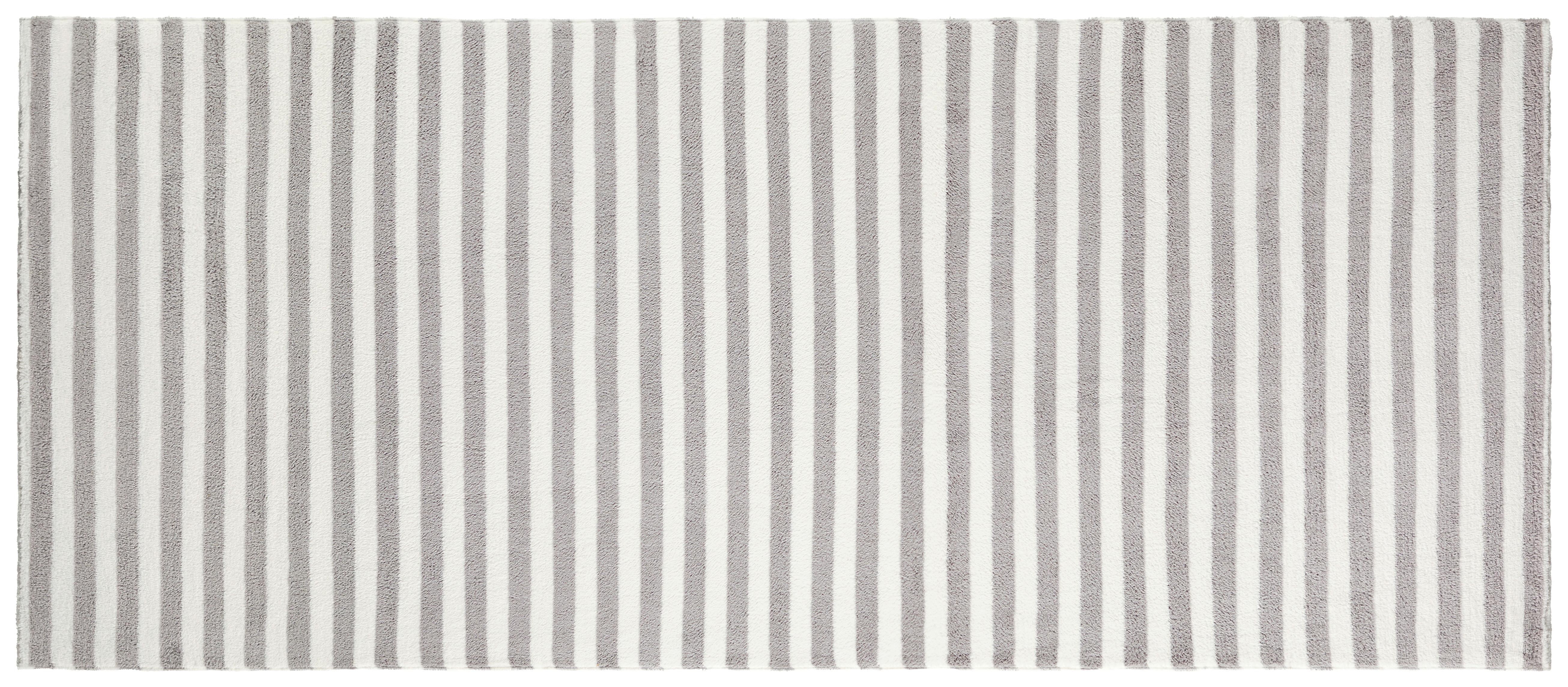 Strandtuch Ibiza - Silberfarben/Weiß, KONVENTIONELL, Textil (70/150cm) - Ondega