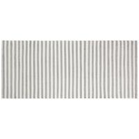 Strandtuch Ibiza - Silberfarben/Weiß, KONVENTIONELL, Textil (70/150cm) - Ondega