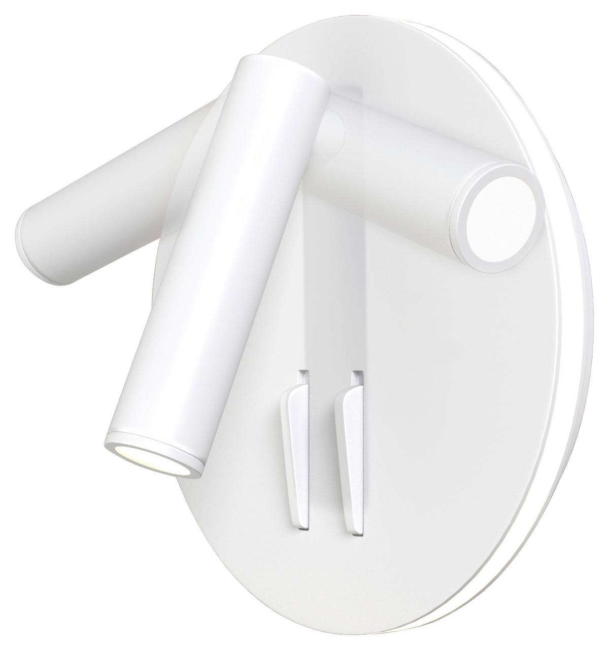 Wandleuchte Ios 176 - Weiß, Basics, Kunststoff/Metall (6,5/14/14cm) - MAYTONI