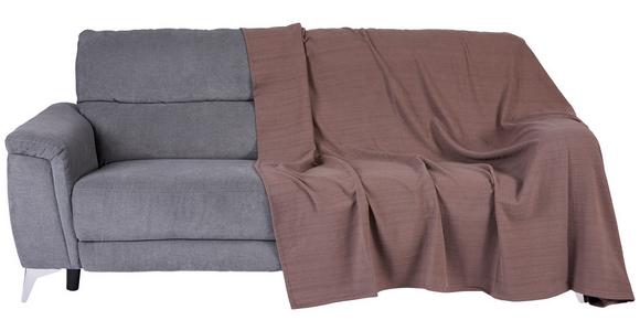 Tagesdecke Michelle 200x200 cm Taupe, Baumwolle - Taupe, KONVENTIONELL, Textil (200/200cm) - Ondega