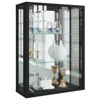 HÄNGEVITRINE Udina Schwarz B: 60 cm - Schwarz, MODERN, Glas/Holz (60/80/25cm) - MID.YOU