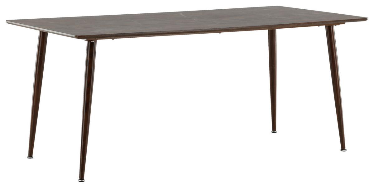 Esstisch Polar - Braun, Design, Holzwerkstoff/Metall (180/90/75cm) - Livetastic