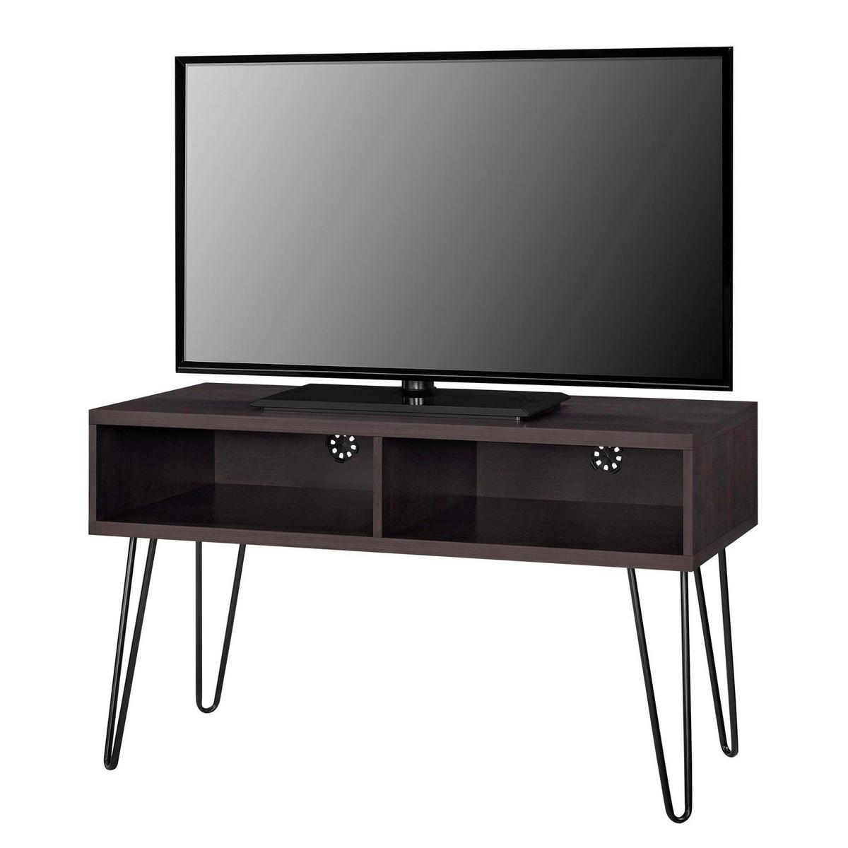 TV-Element Owen Braun B: 107 cm - Schwarz/Braun, Design, Holzwerkstoff/Metall (107/63/50cm) - MID.YOU