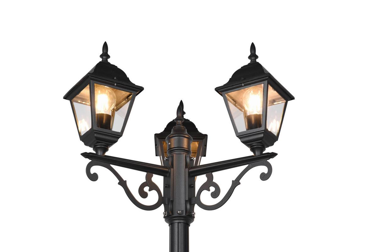 Wegeleuche 405760332 Livenza - Klar/Schwarz, KONVENTIONELL, Glas/Metall (58/200cm) - Trio Leuchten