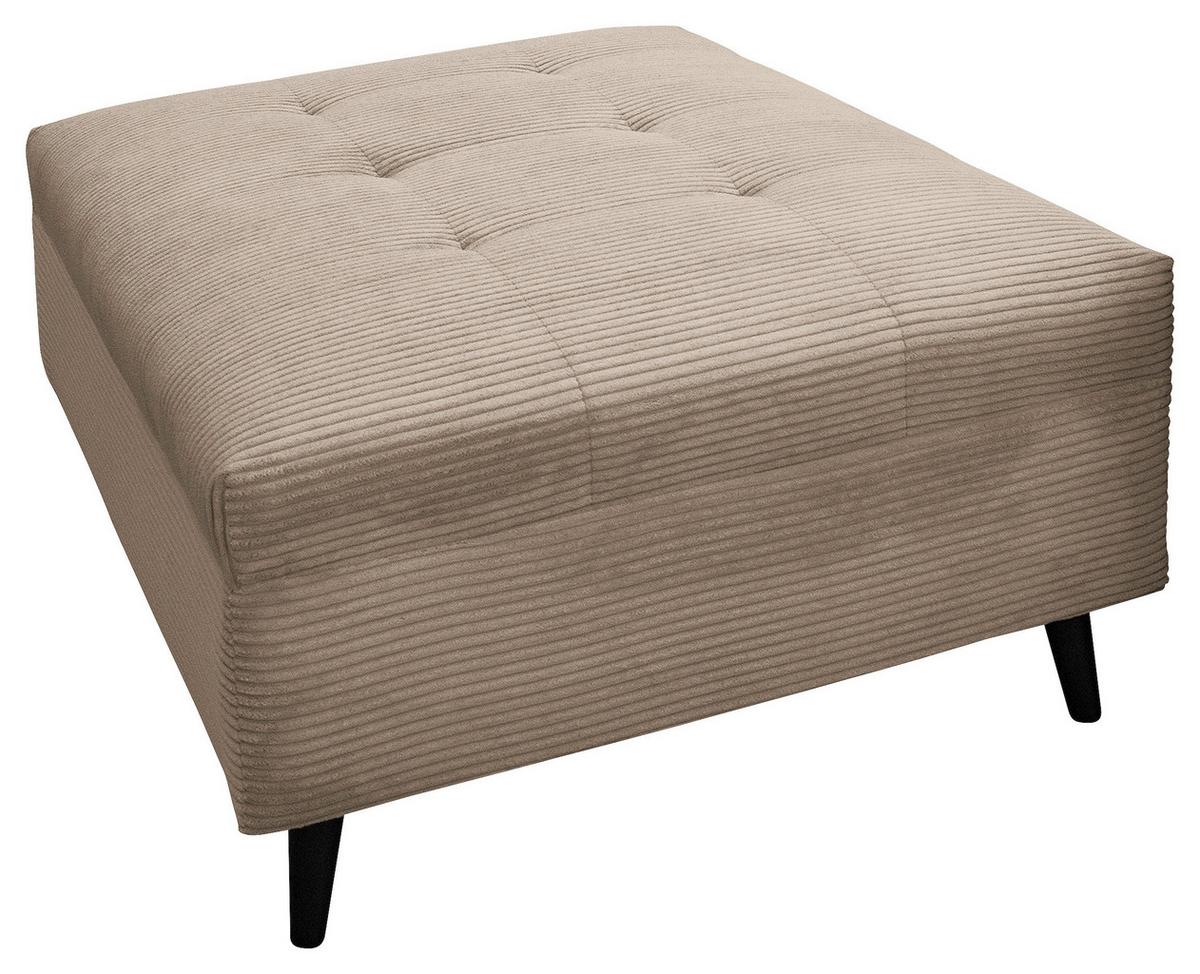 Ecksofa Pruno Hellbraun S: 174x247 Cm - Hellbraun/Schwarz, Design, Textil (174/247cm) - MID.YOU