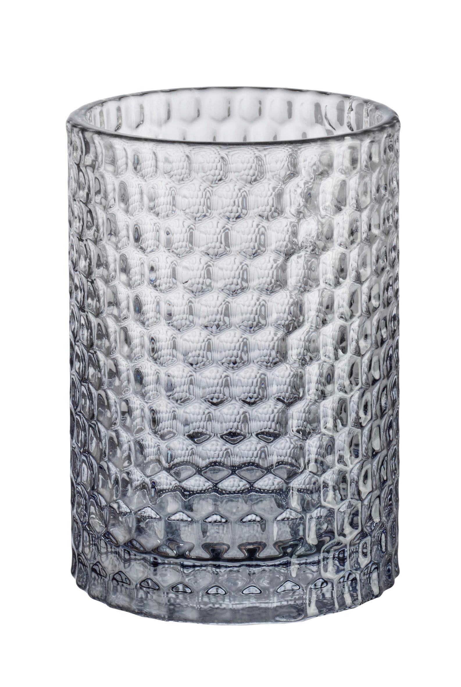 Zahnputzbecher Melua Anthrazit Glas - Anthrazit, Basics, Glas (7,6/11,4cm) - Kleine Wolke