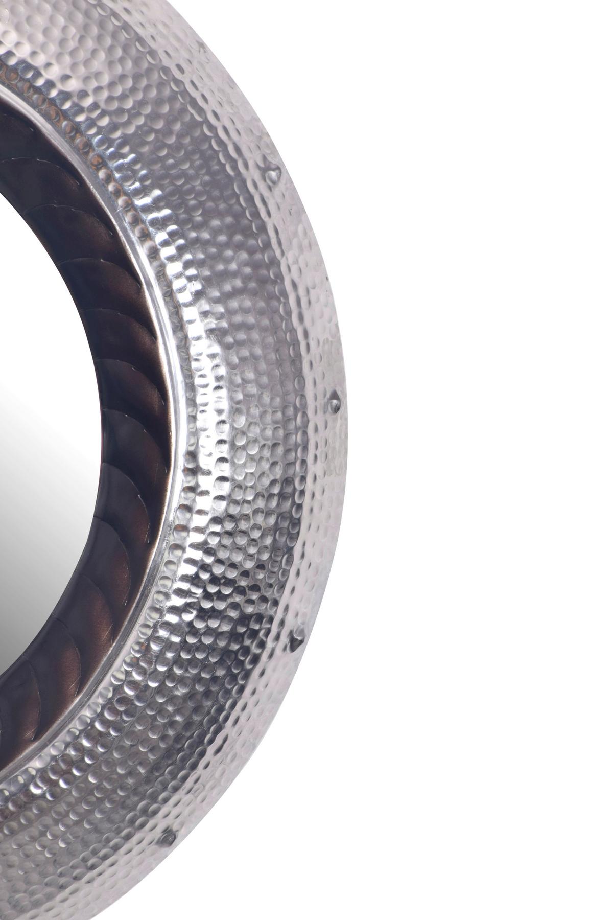 Wandspiegel Silberfarben B: 74 cm - Silberfarben, Design, Glas/Metall (74/74/9cm) - MID.YOU