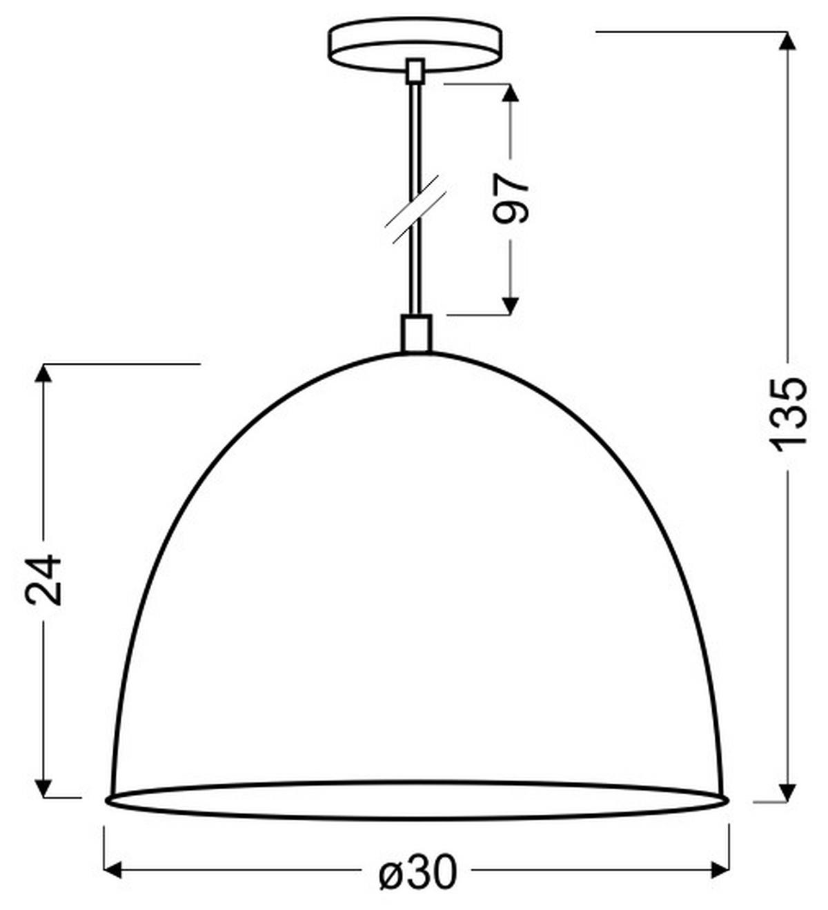 Pendelleuchte 31-43160 Patch - Chromfarben/Grau, Design, Metall (30/30/135cm)