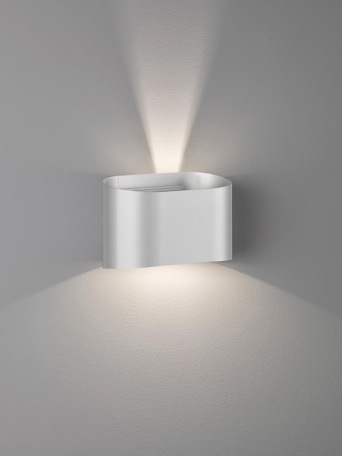 Außenwandleuchte 30425 Wall - Silberfarben, KONVENTIONELL, Metall (12/18cm) - Fischer & Honsel