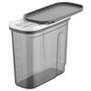 Dóza na suché potraviny Blacky, 1,8l - čiré/antracitová, Moderní, plast (19,9/9,5/18cm) - Mömax