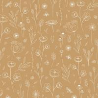 Vliestapete Wild Flowers Gelb - Gelb, Basics, Papier/Kunststoff (52/1005cm)