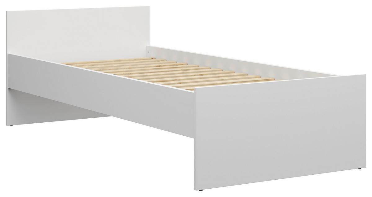 Bett Nepo Plus - Weiß, MODERN, Holz/Holzwerkstoff (90/200cm) - MID.YOU