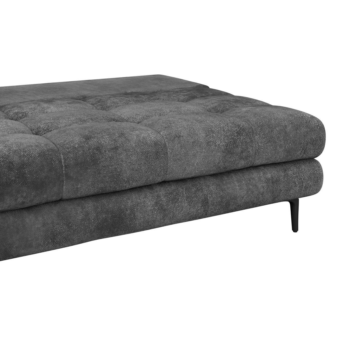 Schlafsofa Perla Schwarz B: 203 cm - Schwarz, KONVENTIONELL, Textil (203/94/96cm)