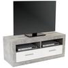 TV DIEL MALTA - čierna/sivá, Modern, kompozitné drevo/plast (128/50/42cm) - Based