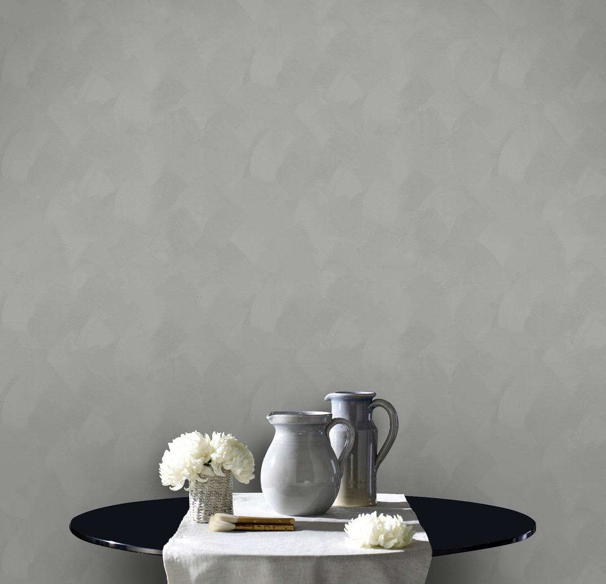 Vliestapete 5673498 - Grau, Basics, Papier/Kunststoff (52/1000cm)