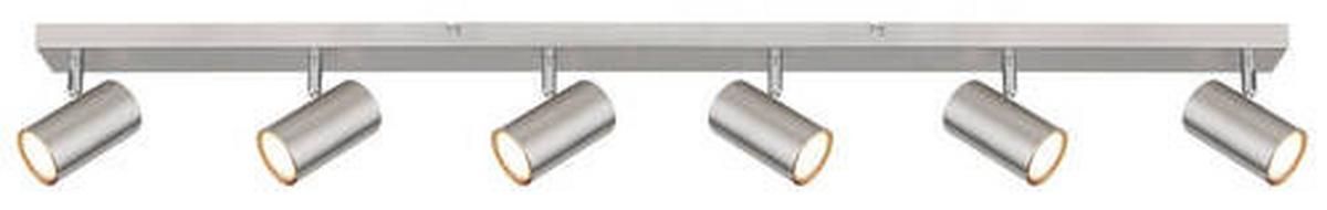 Strahler 57911-6d - Nickelfarben, Natur, Metall (115/6/12cm) - Globo