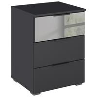 Nachtkästchen Skyla Grau B: 47 Cm - Grau, MODERN, Glas/Holzwerkstoff (47/62/42cm) - Rauch Möbel