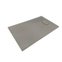 Schneidbare Duschtasse Smc 100x80cm Grau - Grau, Basics, Kunststoff (100/80/2,6cm)