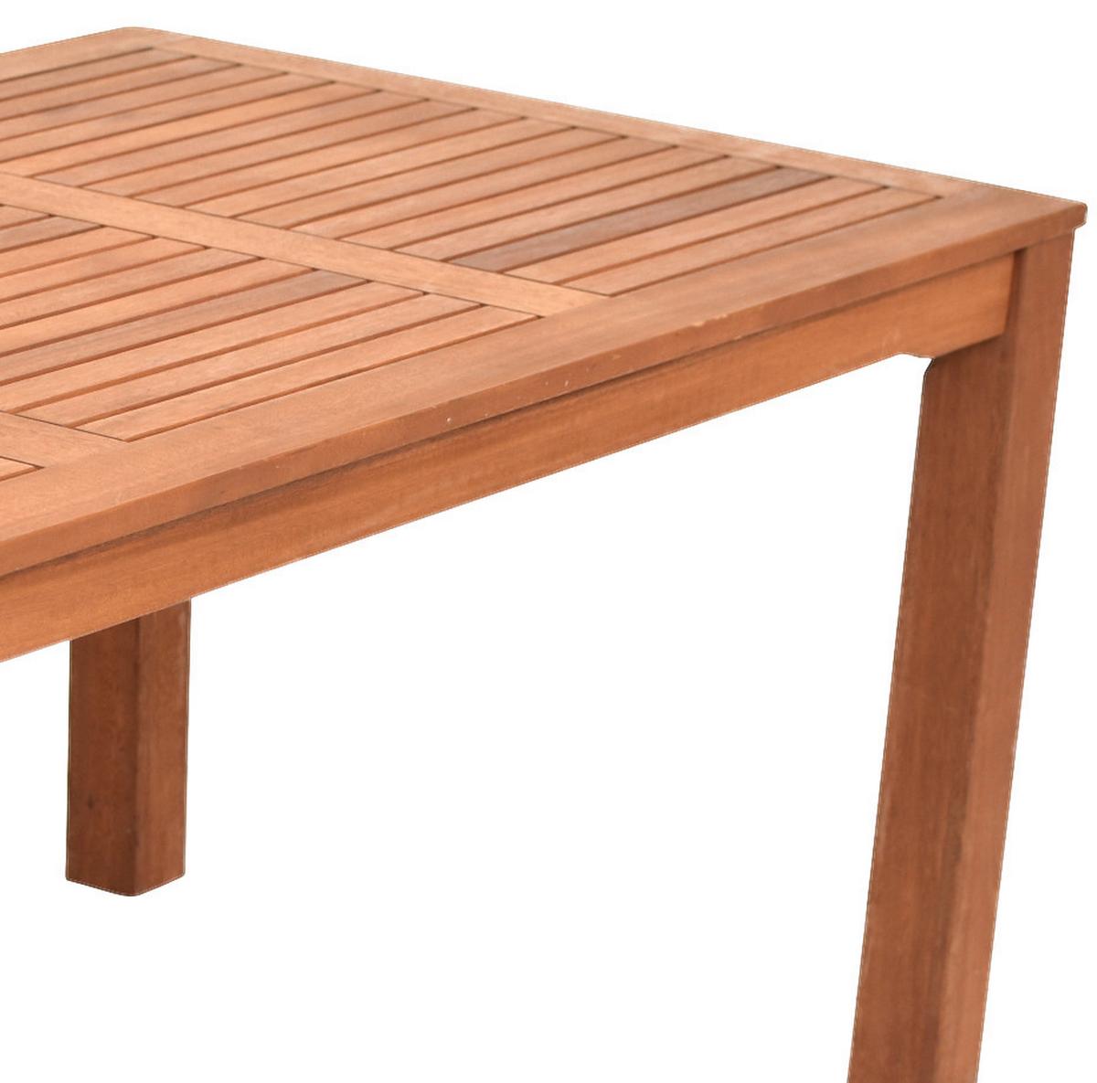 Gartentisch Echtholz Eukalyptusholz L: 170 cm - Braun, KONVENTIONELL, Holz (170/90/74cm) - Gardenson