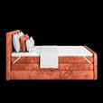 Boxspringbett mit Topper und Bettkasten 180x200 cm Medino - Rostfarben, KONVENTIONELL, Holz/Holzwerkstoff (180/200cm) - Luca Bessoni