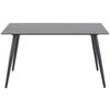 Esstisch Wicklow - Schwarz, MODERN, Keramik/Metall (140/80/75cm) - MID.YOU