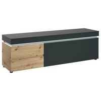 Tv-element Luci Grau Eiche Artisan/grau B: 180,5 Cm - Schwarz/Eiche Artisan, Trend, Holzwerkstoff (180,5/56,7/48cm) - MID.YOU
