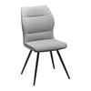 Jedálenská stolička Eva sivá - čierna/sivá, Modern, kov/drevo (49/91/59cm) - Bessagi Home