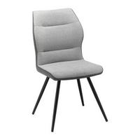 Jedálenská stolička Eva sivá - čierna/sivá, Modern, kov/drevo (49/91/59cm) - Bessagi Home