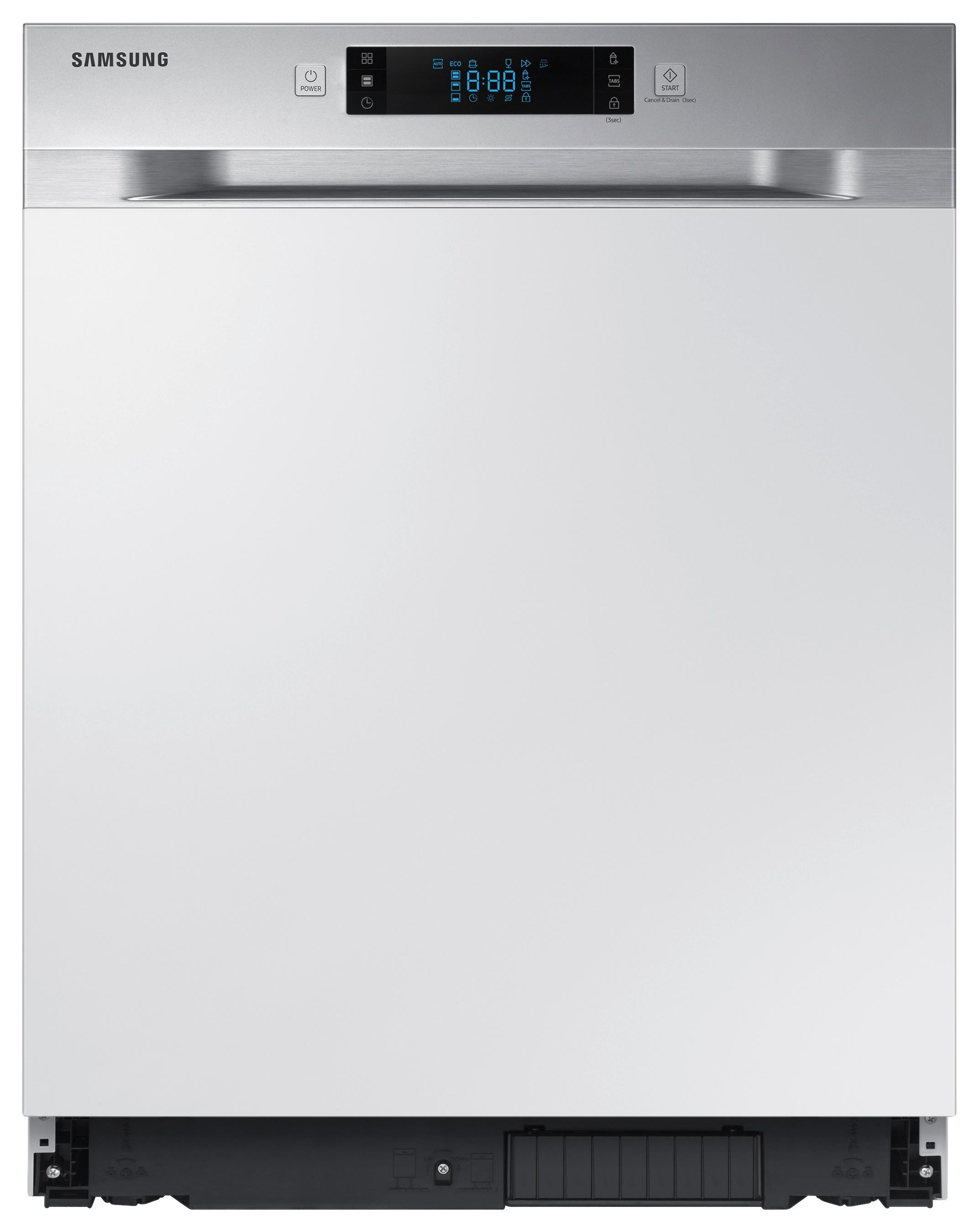 Geschirrspüler Teilintegriert Silberfarben, Weiß, B: 59,8 cm - Silberfarben/Weiß, Kunststoff/Metall (59,8/81,5/57,0cm) - Samsung