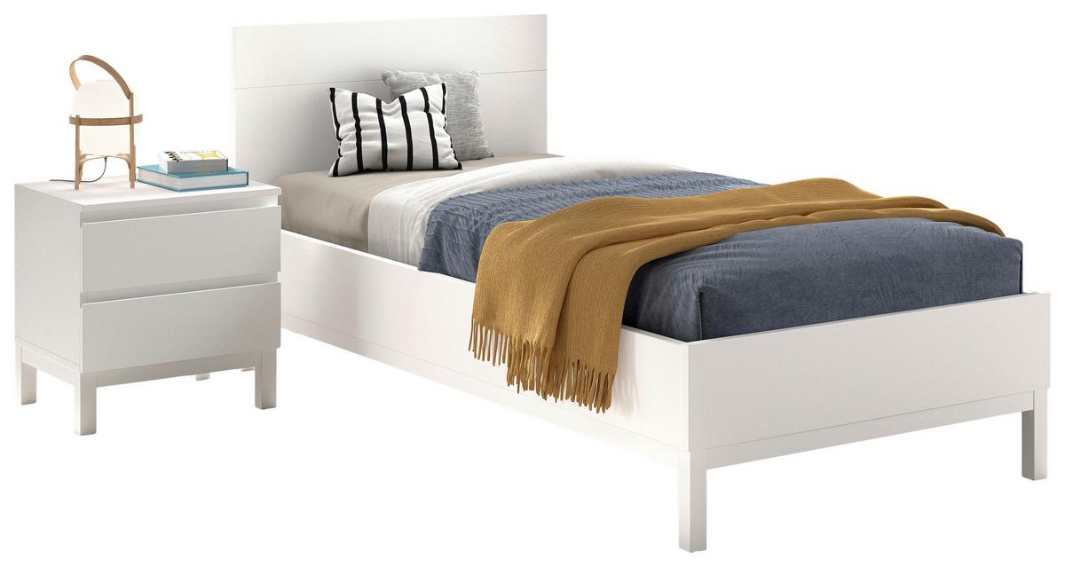 EINZELZIMMER Eva Weiß 2-teilig - Weiß, MODERN, Holz/Holzwerkstoff - Vipack