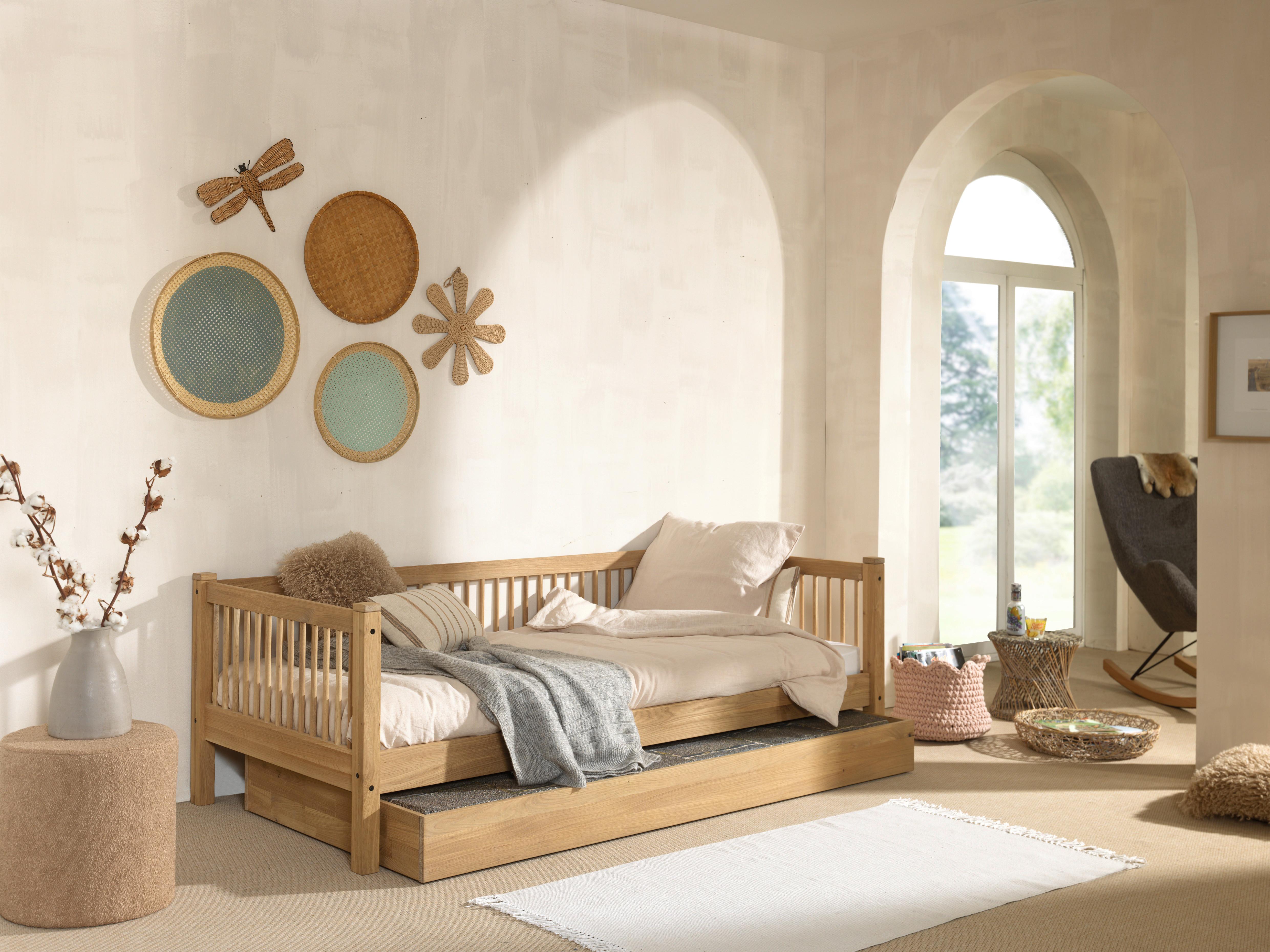 Ausziehbett Forrest - Naturfarben, MODERN, Holz (90/200cm) - MID.YOU