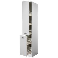 Potravinová skříň Wito AHS30 bílá - bílá/barvy nerez oceli, kompozitní dřevo/plast (30/200/57,1cm) - MID.YOU