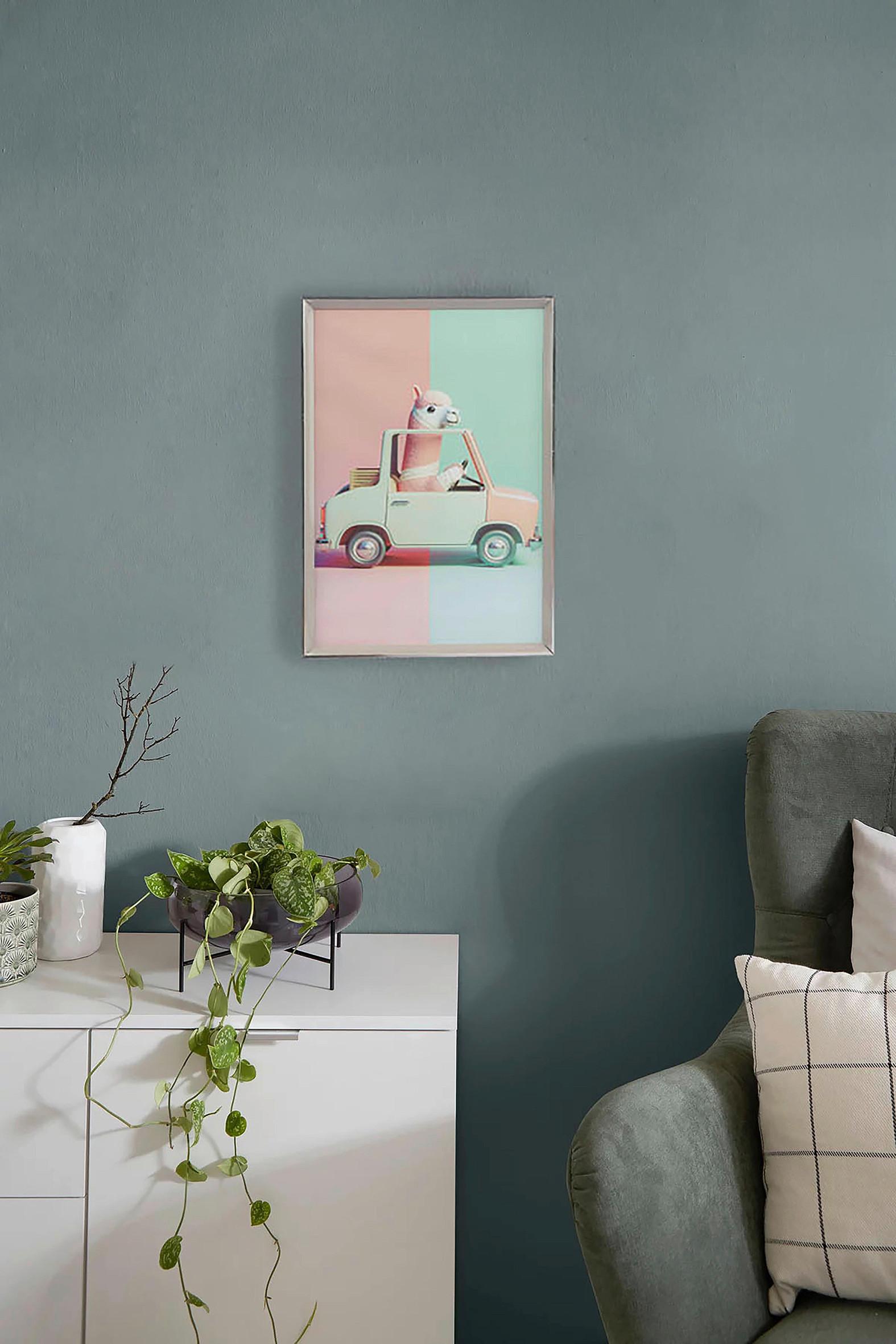 Bilderrahmen 21x30 cm Cameo Kunststoff Grau, 21,7x30,7 cm - Hellgrau, Basics, Glas/Holz (21,7/30,7/1,8cm) - Luca Bessoni